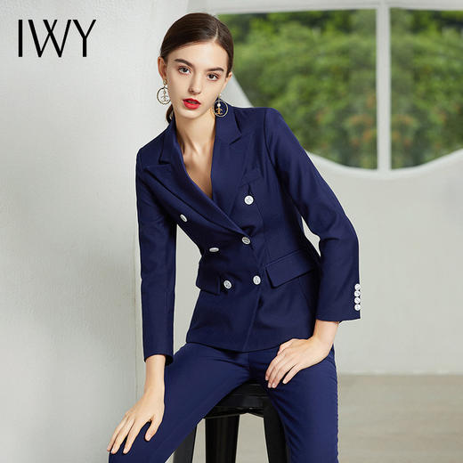 IWY/藏青色西服西裤套装CP369 商品图4