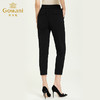 乔万尼新品秋季休闲裤黑色显瘦直筒九分裤EN3F420 商品缩略图2