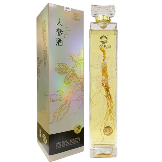 [白酒]一品长白 人参酒42度1000ml 商品图0