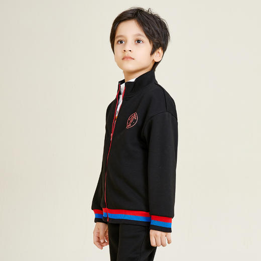 METTE童装男宝立领夹克2020冬新品中大童上衣时尚撞色加保暖外套 商品图1