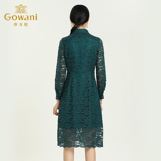 乔万尼秋季新款重磅蕾丝拼接小性感镂空设计宴会装礼服连衣裙ES3E563 商品图4