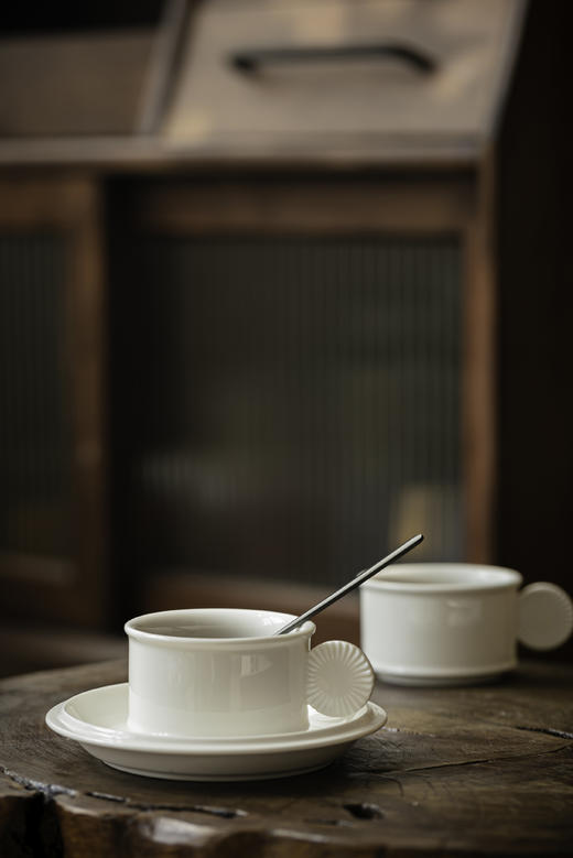 “止白”趣味咖啡杯碟 商品图5