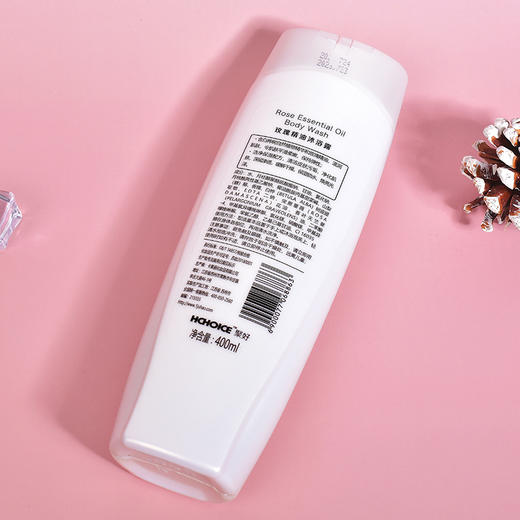 隆力奇 HCHOICE 玫瑰精油沐浴露400ml持久保湿洁净滋润沐浴露WS20707 商品图1