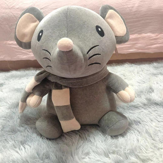 素道有机彩棉 棉质布偶生肖鼠、牛、小兔 儿童毛绒玩具 吉祥物 商品图1