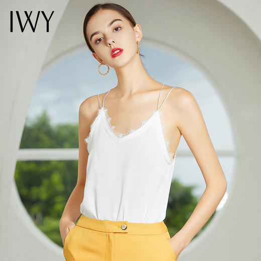 IWY/黑色白色吊带打底衫T9256 商品图1