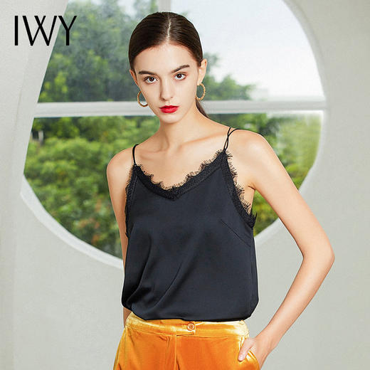 IWY/黑色白色吊带打底衫T9256 商品图4