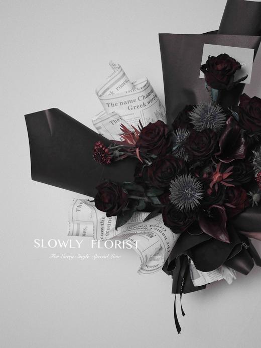 酷女孩黑玫瑰花束 商品图3