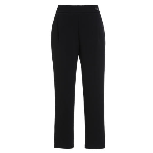 乔万尼新品秋季休闲裤黑色显瘦直筒九分裤EN3F420 商品图4