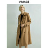 VIMAGE纬漫纪女装翻领经典显瘦收腰长款风衣外套VC2004006 商品缩略图2