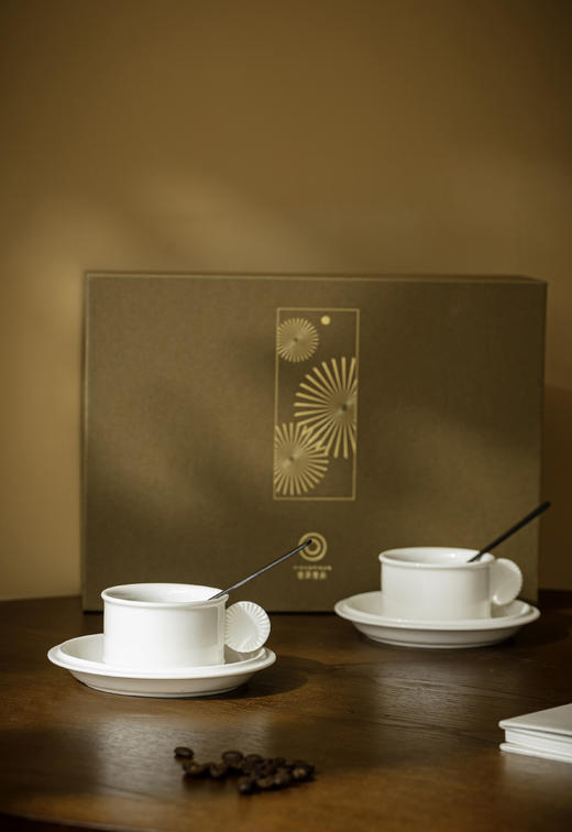 “止白”趣味咖啡杯碟 商品图6