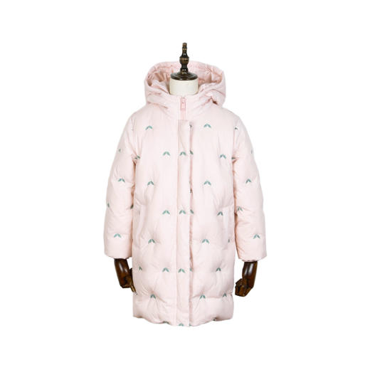 METTE童装女宝90白鹅绒羽绒服2020冬可爱公主风加厚保暖连帽外套 商品图7