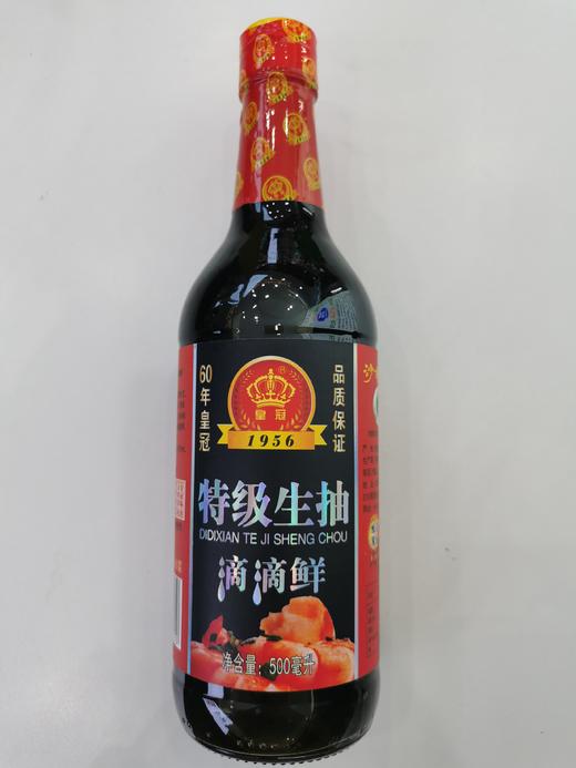 皇冠特级生抽滴滴鲜500ml 商品图0