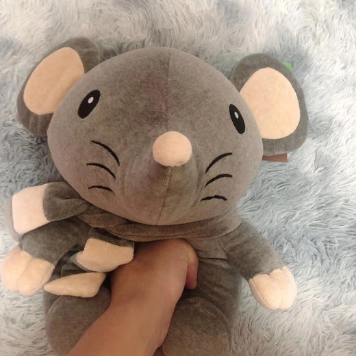 素道有机彩棉 棉质布偶生肖鼠、牛、小兔 儿童毛绒玩具 吉祥物 商品图2