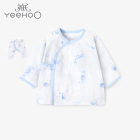 英氏儿童内衣居家套装女童春夏内衣纱布裤套装10094067 10094068