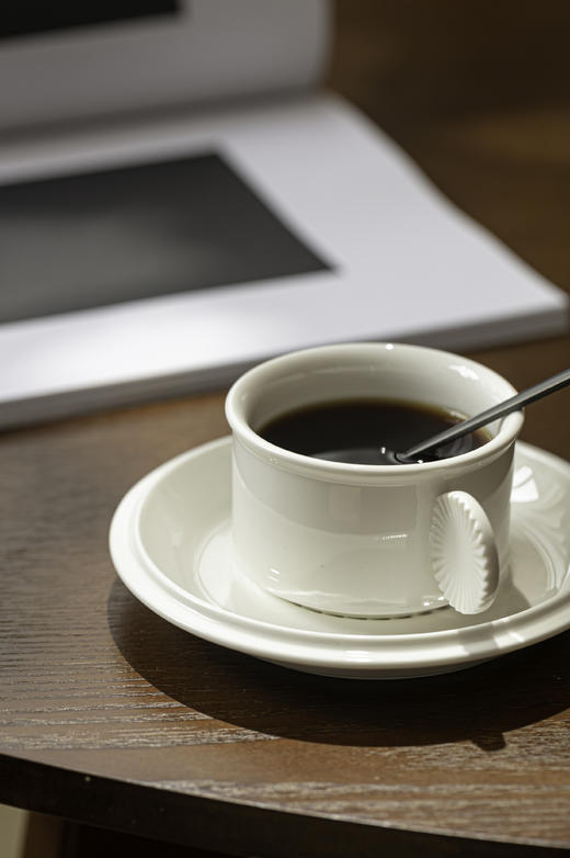 “止白”趣味咖啡杯碟 商品图3