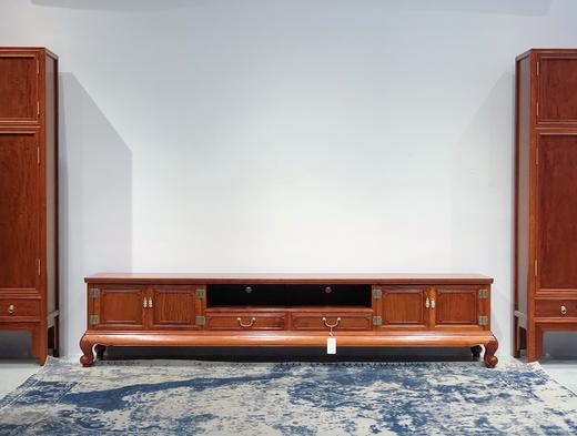 红桥红  家具严选  缅甸花梨（大果紫檀）  【238 两柜两抽屉 踩珠电视柜】 商品图1