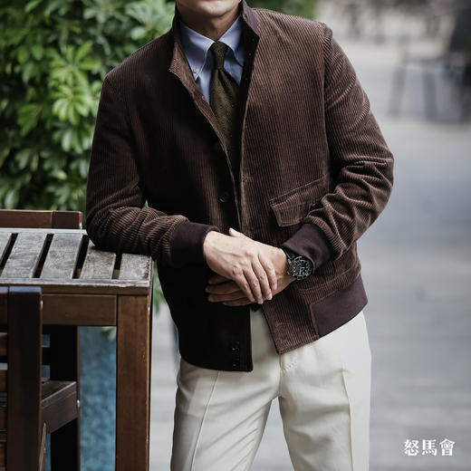 Sojitz Corduroy 灯芯绒棉质咖啡棕A1飞行员夹克 商品图1