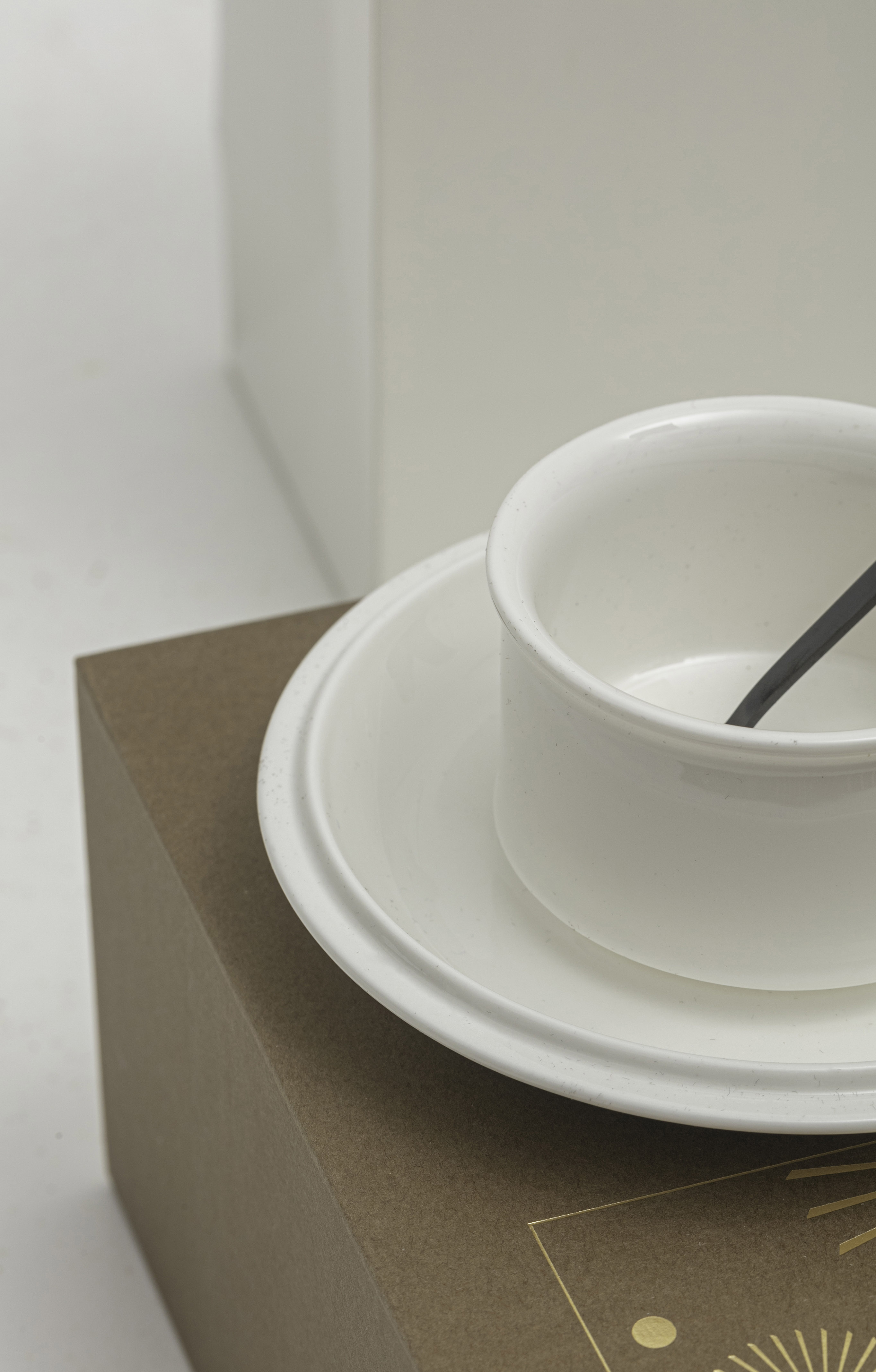 “止白”趣味咖啡杯碟