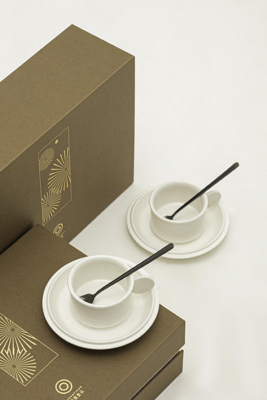 “止白”趣味咖啡杯碟 商品图7