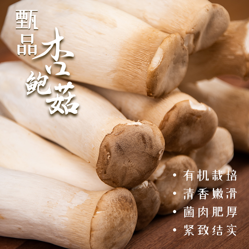 社区团购 凤归巢 有机精品杏鲍菇 每斤独立包装 顺丰包邮