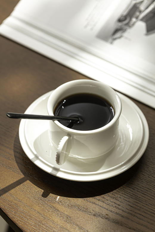 “止白”趣味咖啡杯碟 商品图1