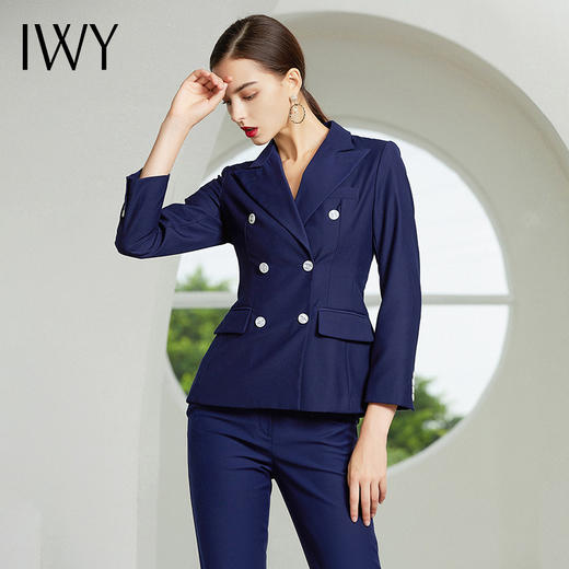IWY/藏青色西服西裤套装CP369 商品图3