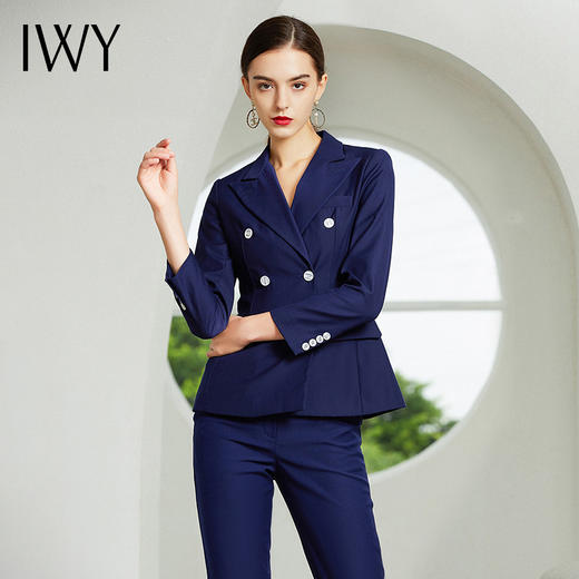 IWY/藏青色西服西裤套装CP369 商品图1