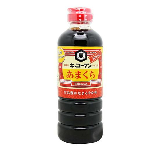 日本进口万字 甜口酱油 500ml 商品图0