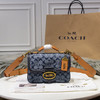秋冬特价💰570 Coach蔻驰CHAMBRAY RILEY 22号顶部手柄手袋3630 午夜蓝色，面料手感细腻且轻盈透气。 商品缩略图0