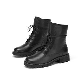 西村名物2020秋冬新款马丁靴绑带T20DS40841