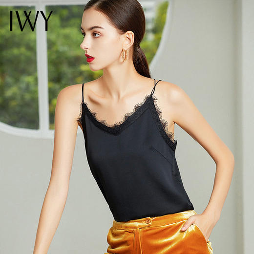 IWY/黑色白色吊带打底衫T9256 商品图6