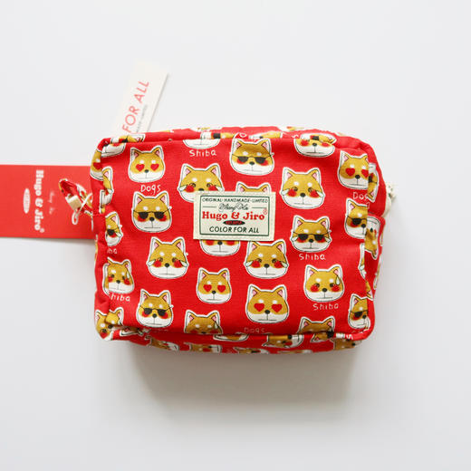 HUJI祤集Motley收纳包插画柴的表情包 商品图1