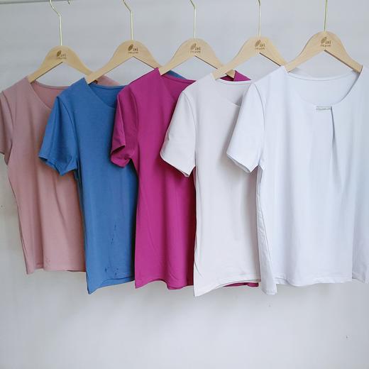 WD018女生百搭T恤，手工订钻，A字底摆短袖T恤 商品图1