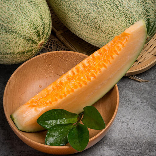 秒杀【新疆精品哈密瓜】2粒/箱 一藤一瓜，成熟度高、甜度大 商品图0