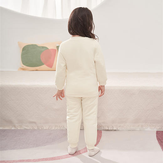 英氏儿童套装宝宝提花夹棉上衣裤子YLNHJ30002A01 2020新款秋装 商品图2