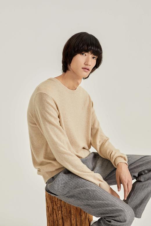 BYARN 纯臻环保无染色圆领羊绒衫 女/男 商品图6