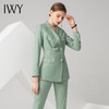 IWY/绿色长袖西装长裤套装CP10325 商品缩略图0