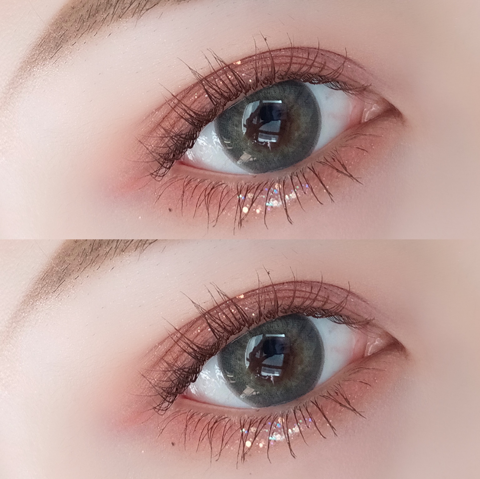 「高端美瞳 」贵妇winni 迷雾灰绿 leah gray 14.