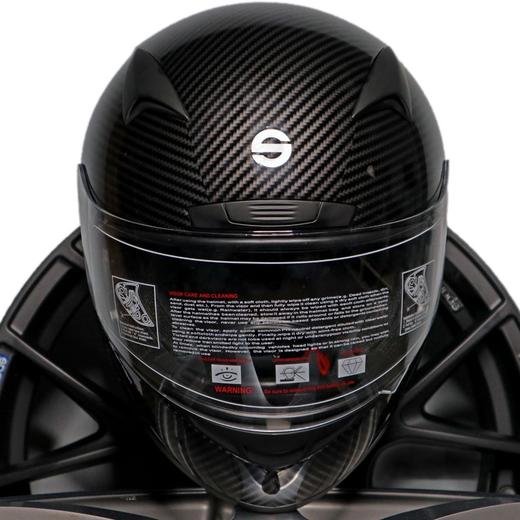 sparco头盔 训练盔 超轻 club x1 碳纤维花纹定制款
