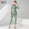 IWY/绿色长袖西装长裤套装CP10325 商品缩略图1