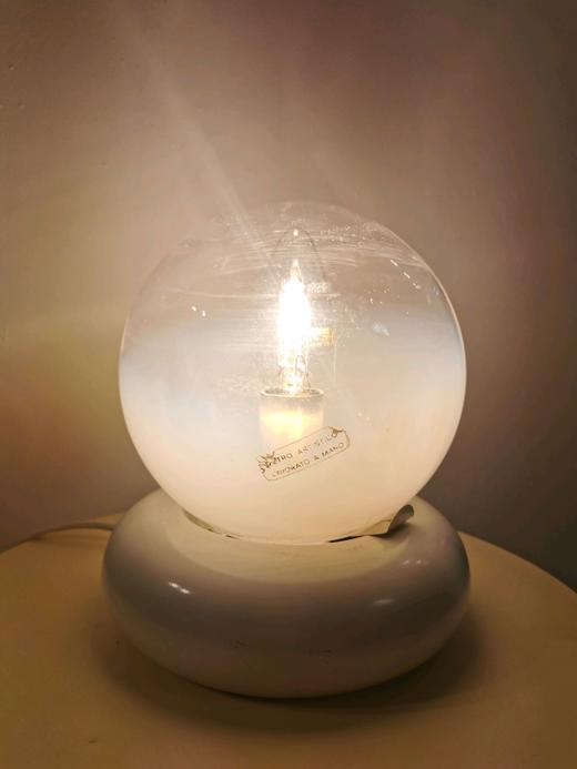 意大利1970s中古MAZZEGA渐变Murano台灯 带标 商品图4