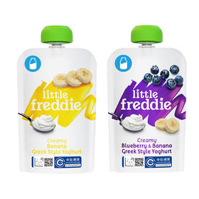 英国小皮酸奶水果泥儿童发酵乳香蕉泥/蓝莓香蕉泥 100g/袋