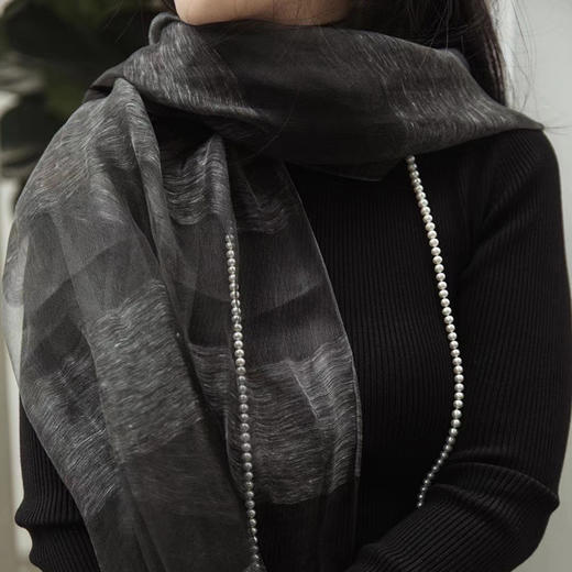 外贸出口亚麻真丝围巾 商品图4