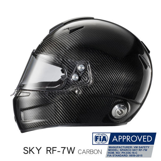 SPARCO头盔 FIA认证 防火 碳纤维 F3级别以下用 SKY RF7W 商品图0