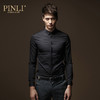 PINLI 品立衬衫男士秋季抗皱免烫长袖白色时尚衬衣微弹修身男上衣C029 商品缩略图0