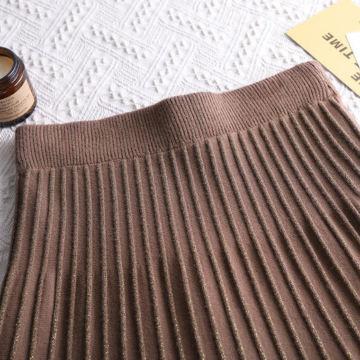 上海旗袍厂MYX-NW-858新款百搭大摆裙女中长款高腰格纹伞裙半身裙两面穿 商品图3