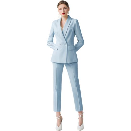 IWY/蓝色长袖西装长裤套装CP10316 商品图3