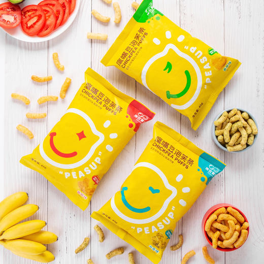 原豆复兴 · 鹰嘴豆泡芙条 45g*3袋（素食星球） 商品图7