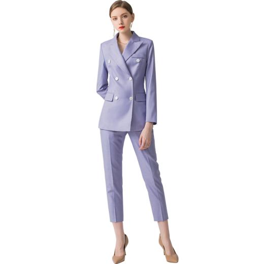 IWY/紫色长袖西装长裤套装CP10336 商品图3