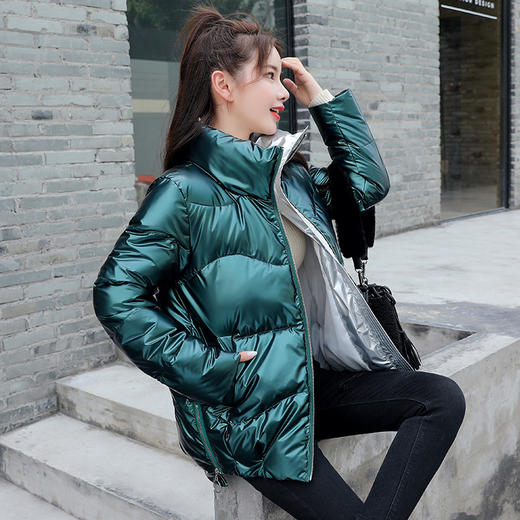 丁摩 面包服亮面羽绒棉棉衣保暖外套M997WX-150 商品图6